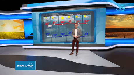 изображение на Прогноза за времето (09.08.2024 - следобедна емисия)