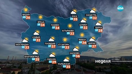 изображение на Прогноза за времето (08.06.2025 - обедна емисия)