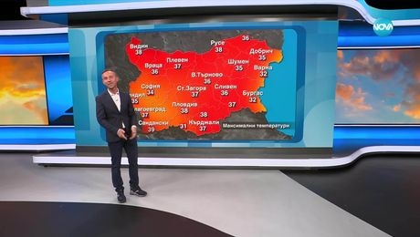 изображение на Прогноза за времето (25.06.2025 - обедна емисия)