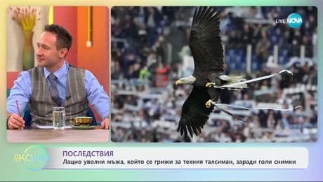 изображение на Последствия: Лацио уволни мъжа, който се грижи за техния талисман, заради голи снимки - „На кафе“ (15.01.2025)
