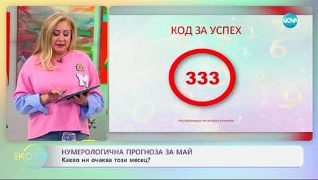 изображение на Нумерологична прогноза за май - „На кафе“ (01.05.2025)