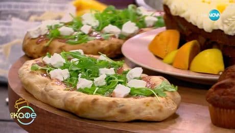 изображение на Рецептата днес: Лесна пица с козе сирене и крем мед - „На кафе“ (02.05.2025)