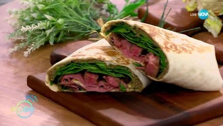 изображение на Рецептата днес: Протеинова тортила Уелингтън - „На кафе“ (26.05.2025)