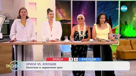 изображение на Хриси VS Кукушев: Капитани в седмичния куиз- „На кафе” (08.07.2025)