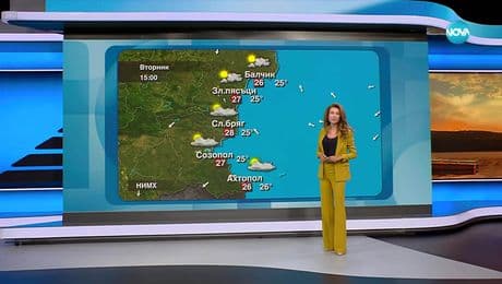 изображение на Прогноза за времето (26.08.2025 - следобедна емисия)
