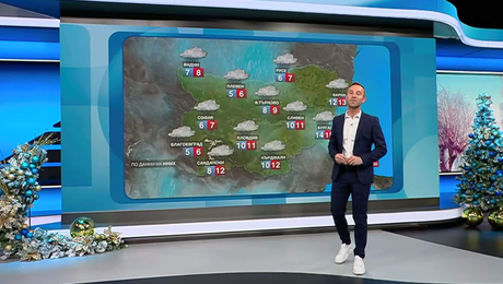 изображение на Прогноза за времето (06.12.2025 - обедна емисия)