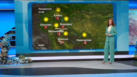 изображение на Прогноза за времето (15.12.2025 - обедна емисия)