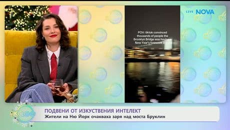 изображение на Подведени от изкуствения интелект: Жители на Ню Йорк очакваха заря над моста Бруклин - „На кафе“ (05.01.2026)