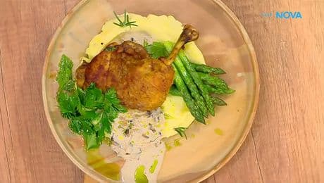 изображение на Рецептите днес | Пиле Сюприйм с коняк и пюре | На кафе | 2 февруари 2026