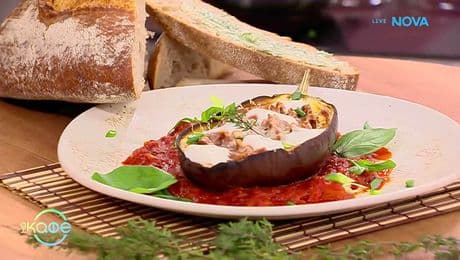 изображение на Рецептата днес | Пълнен патлажан с телешко и доматен сос | На кафе | 24 февруари 2026