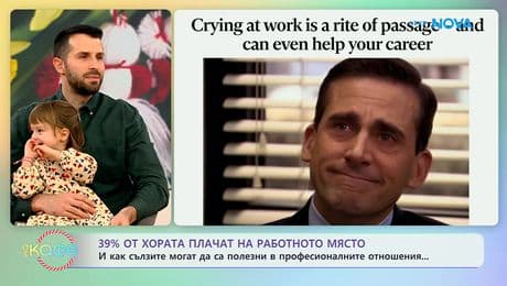 изображение на 39% от хората плачат на работното място | На кафе | 2 март 2026