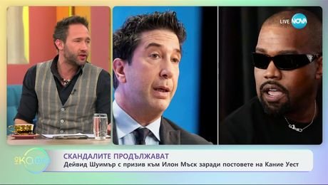 изображение на Дейвид Шиумър с призив към Мъск заради постовете на Кание Уест - „На кафе“ (12.02.2025)