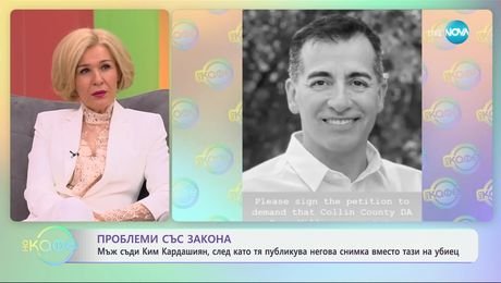 изображение на Мъж съди Ким Карадшиян, след като тя публикува негова снимка вместо тази на убиец - „На кафе“ (26.02.2025)