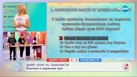 изображение на Deep Zоne VS Панелисти: Капитани в седмичния куиз - „На кафе“ (25.03.2025)