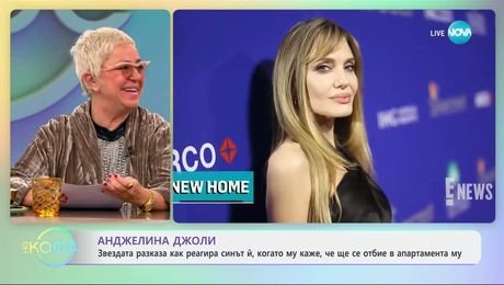 изображение на Анджелина Джоли разказа как реагира синът й, когато му каже, че ще се отбие в апартамента му - „На кафе“ (27.03.2025)