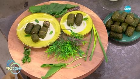 изображение на Рецептите днес: Пролетни сарми от лапад с агнешка дроб сарма - „На кафе“ (05.05.2025)