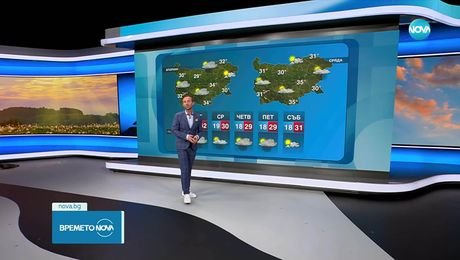 изображение на Прогноза за времето (28.07.2025 - обедна емисия)