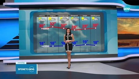 изображение на Прогноза за времето (01.08.2025 - обедна емисия)