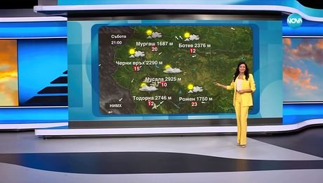 изображение на Прогноза за времето (16.08.2025 - обедна емисия)