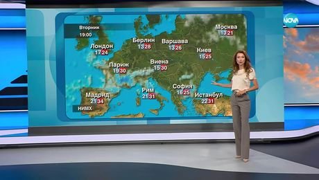 изображение на Прогноза за времето (19.08.2025 - обедна емисия)