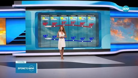изображение на Прогноза за времето (03.09.2025 - обедна емисия)