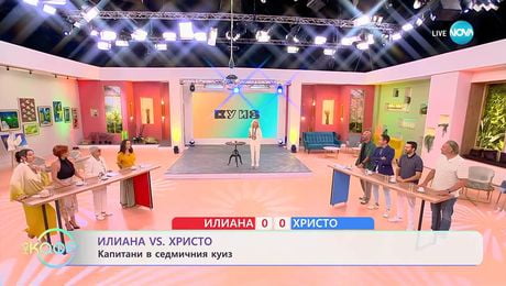 изображение на Илиана VS Христо: Капитани в седмичния куиз- „На кафе” (09.09.2025)