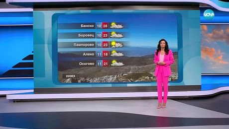 изображение на Прогноза за времето (09.09.2025 - обедна емисия)