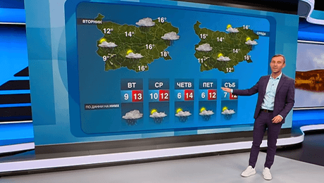 изображение на Прогноза за времето (03.11.2025 - обедна емисия)