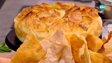 изображение на Рецептите днес: Зелник със спанак и булгур - „На кафе“ (04.12.2025)