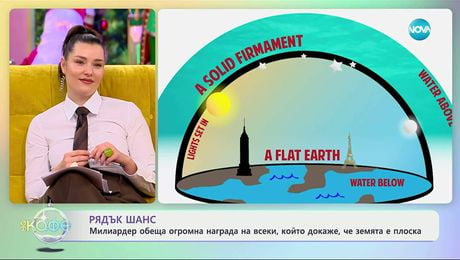 изображение на Милиардер обеща награда на всеки, който докаже, че земята е плоска - „На кафе“ (11.12.2025)