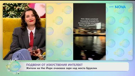 изображение на Подведени от изкуствения интелект: Жители на Ню Йорк очакваха заря над моста Бруклин - „На кафе“ (05.01.2026)