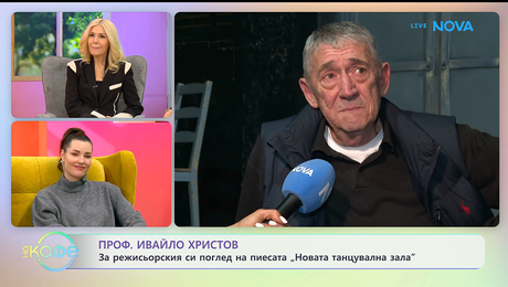 изображение на Проф. Ивайло Христов за пиесата си „Нова танцувална зала“ | На кафе | 21 януари 2026