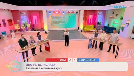 изображение на Ива VS Велислава: Капитани в седмичния куиз | На кафе | 27 януари 2026