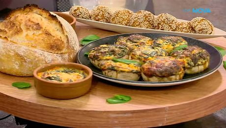 изображение на Рецептите днес | Пълнени гъби със спанак и сирена | На кафе | 11 мар. 2026