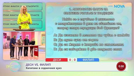 изображение на Деси VS Филип | Капитани в седмичния куиз | На кафе | 31 мар. 2026