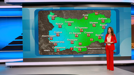 изображение на Прогноза за времето | Обедна емисия | 31 апр. 2026