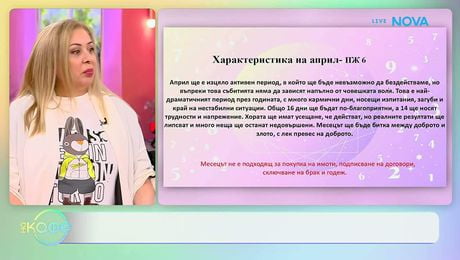 изображение на Нумерологична прогноза за април | На кафе | 2 апр. 2026