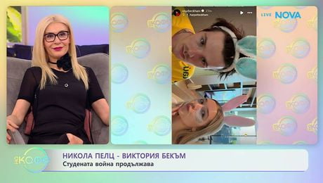 изображение на Никола Пелц - Виктория Бекъм: Студената война продължава | На кафе | 7 апр. 2026