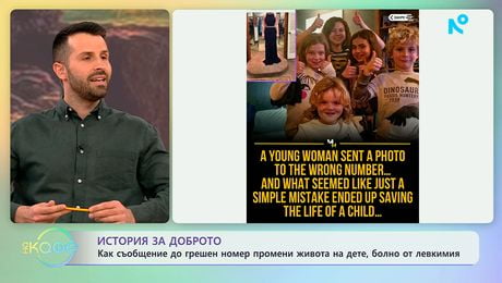 изображение на Как съобщение до грешен номер промени живота на дете, болно от левкимия | На кафе | 10 апр. 2026