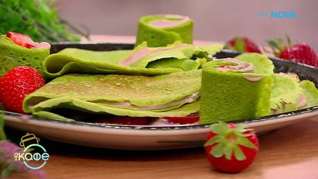 изображение на Рецептата днес | Спаначени овесени палачинки с ягоди и котидж | На кафе | 24 апр. 2026