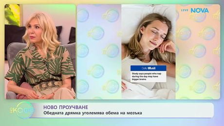 изображение на Обедната дрямка уголемява обема на мозъка | На кафе | 22 май 2026