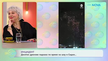 изображение на Инцидент: Десетки дронове паднаха по време на шоу в Сидни | На кафе | 27 май 2026