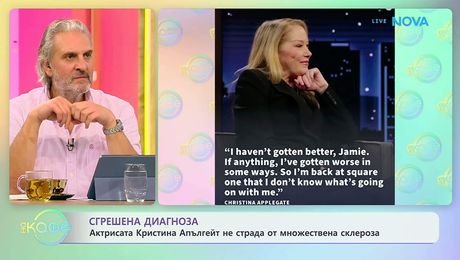 изображение на Актрисата Кристина Апългейт със сгрешена диагноза | На кафе | 23 окт. 2026